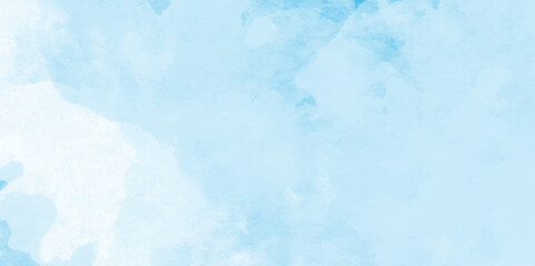 Vintage Blue watercolor background for your design,bright multicolor hand drawn illustration,Hand painted abstract soft sky blue watercolor sky and clouds,blue tone for wallpaper, graphics design. 