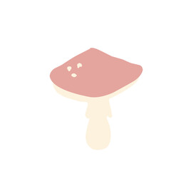 Mushrooms vector flat illustration