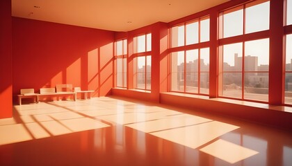 Obraz premium Photo interior modern design room 3d illustration