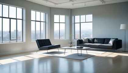 Fototapeta premium Photo interior modern design room 3d illustration