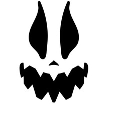 black and white halloween skull