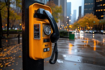 Last phone booth, icon of the analog age, resisting the digital stands as a symbol of how far weâ€™ve come in communication technology