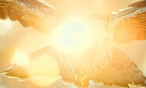 Majestic falcon in flight, Video