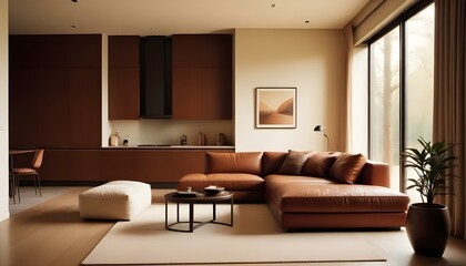 Photo interior modern design room 3d illustration