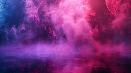 The Abstract Neon Smoke