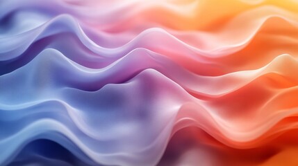 Obraz premium Abstract soft pastel colored waves flowing seamlessly