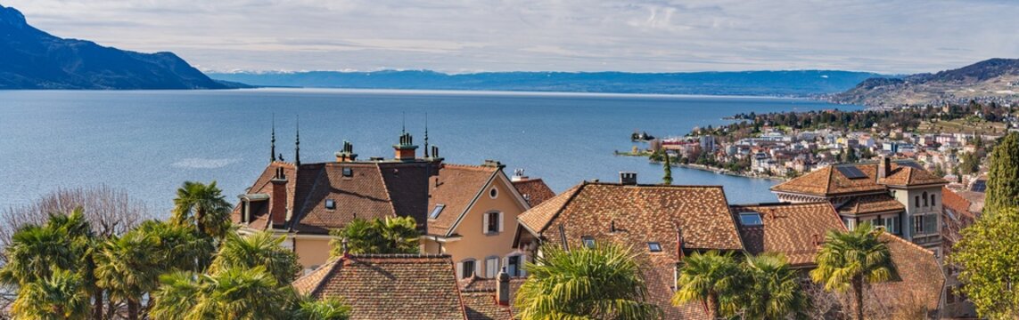 2024 Beautiful view on lake Geneva and Montreux