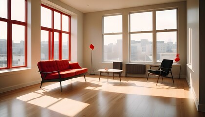 Fototapeta premium Photo interior modern design room 3d illustration