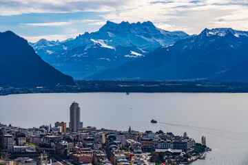 2024 Beautiful view on lake Geneva and Montreux