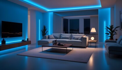 Photo interior modern design room 3d illustration