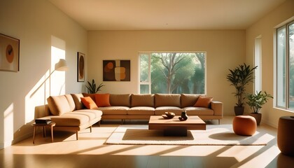 Photo interior modern design room 3d illustration