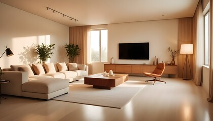 Photo interior modern design room 3d illustration