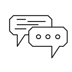 Fototapeta premium message icon vector simple design element/ symbol chat illustration 