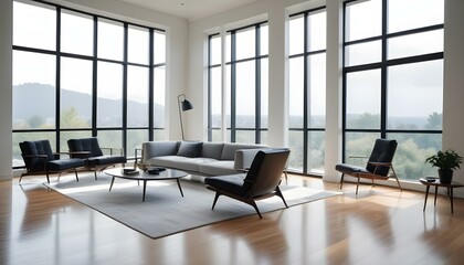 Photo interior modern design room 3d illustration