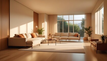 Photo interior modern design room 3d illustration