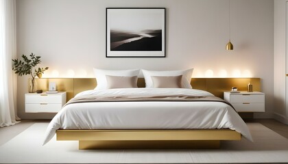 Photo interior modern design room 3d illustration