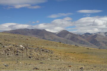 Chuya Steppe landscapes.  Siberian Altai Mountains.
