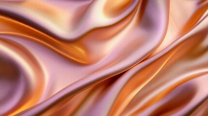 Elegant pink silk fabric flowing creating abstract background