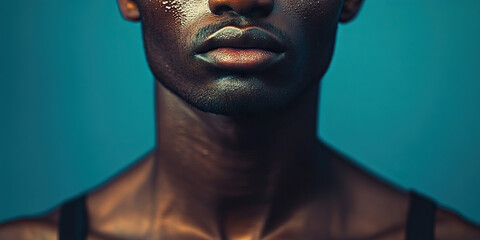 Steadfast Stance: A person standing tall and strong, their shoulders squared, determination written all over their face.