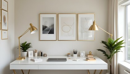 Fototapeta premium Photo interior modern design room 3d illustration