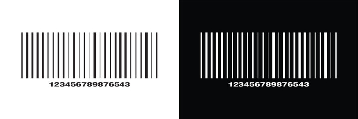 Set of barcode vector icon. Trendy bar code for web icon. Abstract barcode vector icon illustration. Bar code in eps 10.