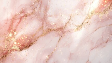 Fototapeta premium A luxurious rosegold marble background with subtle glossy textures and elegant shimmering highlights for a sophisticated visual aesthetic