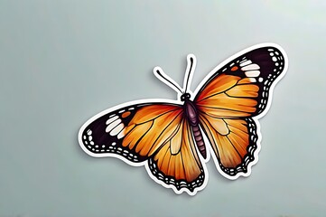 Obraz premium butterfly on a flower