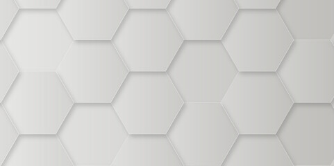 3d hexagonal structure futuristic gray background and embossed hexagon abstract with hexagon background. honeycomb hexagonal background. Hexagon shape, gray, shiny black. hexagon pattern shape.
