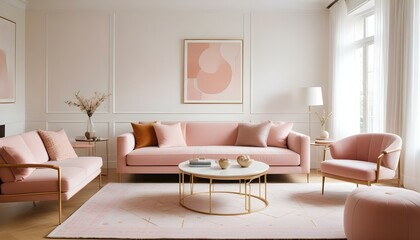 Photo interior modern design room 3d illustration