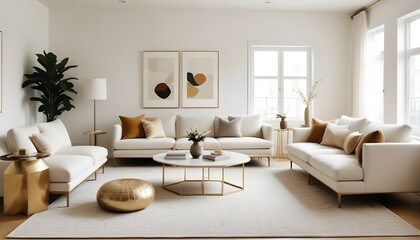 Photo interior modern design room 3d illustration