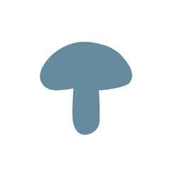 Mushrooms cartoon silhouette