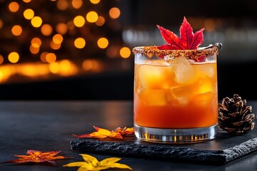 Thanksgiving trend, holiday cocktails, signature drinks add a festive flair with unique, themed beverages for the occasion