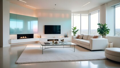 Photo interior modern design room 3d illustration