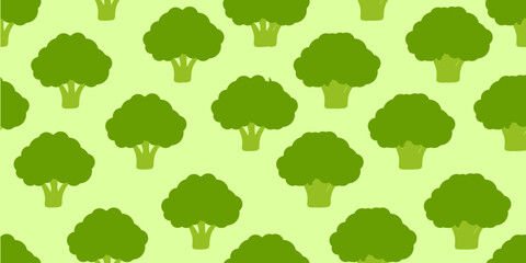 broccoli pattern Background. flat illustration broccoli background. seamless pattern broccoli. broccoli flat illustration background. seamless pattern of broccoli.