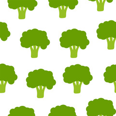 broccoli pattern Background. flat illustration broccoli background. seamless pattern broccoli. broccoli flat illustration background. seamless pattern of broccoli.