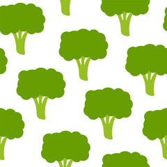 broccoli pattern Background. flat illustration broccoli background. seamless pattern broccoli. broccoli flat illustration background. seamless pattern of broccoli.