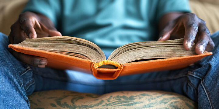 Open Book: An individual showing curiosity and willingness to learn, with a book half-open on their lap.