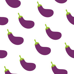 Eggplant pattern Background. flat illustration Eggplant background. seamless pattern Eggplant. Eggplant flat illustration background. Eggplant Pattern Flat.