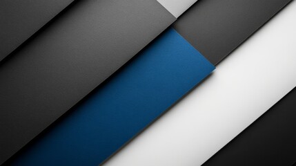 Elegant minimalist invitation template, featuring fashionable black, silver, and royal blue borders, providing a simple and elegant design, suitable for those who pursue exquisite invitations.