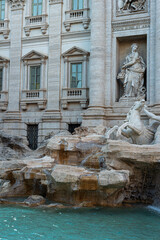 Rome, Italy-July 13, 2024: trevi fountain