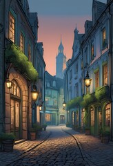 Fototapeta premium Quiet Evening Walk