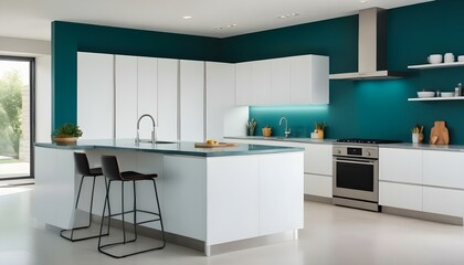 Photo interior modern design room 3d illustration