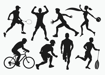Dynamic Sports Silhouettes