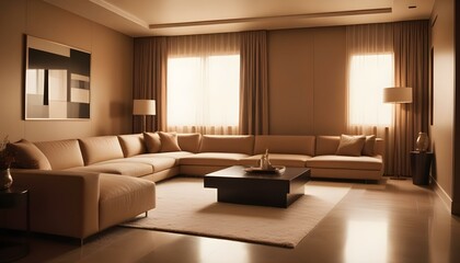 Photo interior modern design room 3d illustration
