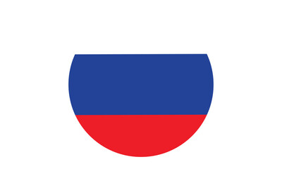 Round russia flag icon. EPS 10