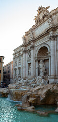 Rome, Italy-July 13, 2024: trevi fountain