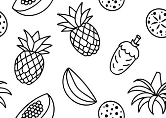 Tropical Fruit Patterns