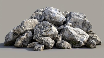 Fototapeta premium heap of granite rocks