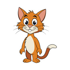 Cat cartoon vector illustration style design