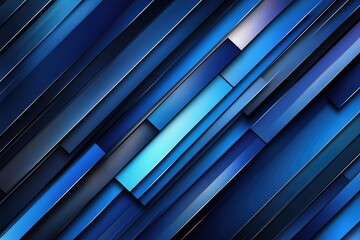 Obraz premium Abstract blue stripes background. Perfect for digital designs or website banners.